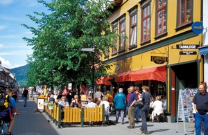 Storgata, the main street of Lillehammer
