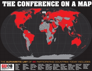 Global Investigative Journalism Conference 2008 - on the world map