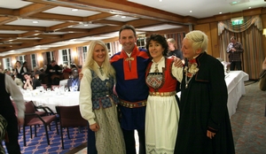 The committee with traditional norwegian dresses